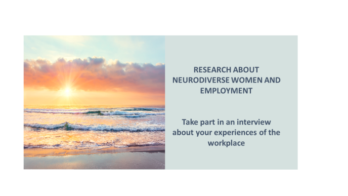 Neuro-divergent women and employment