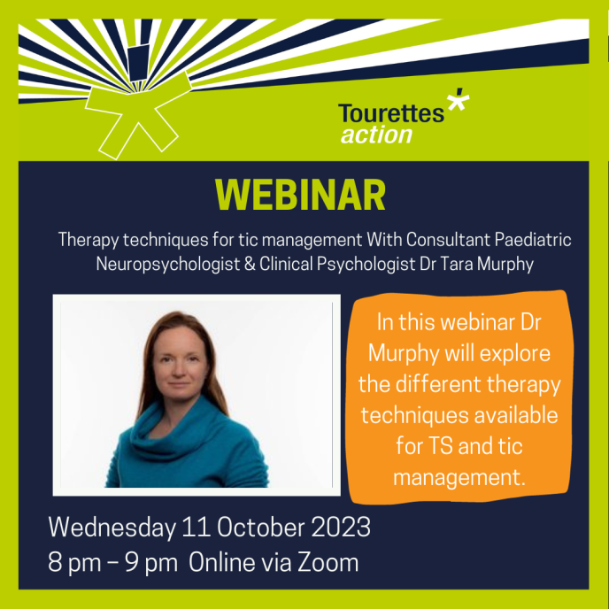 Webinar - Therapy techniques for tic management